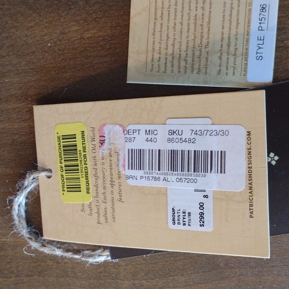 EUC Patricia Nash Burnished Tool Collection Satchel - Picture 12 of 14